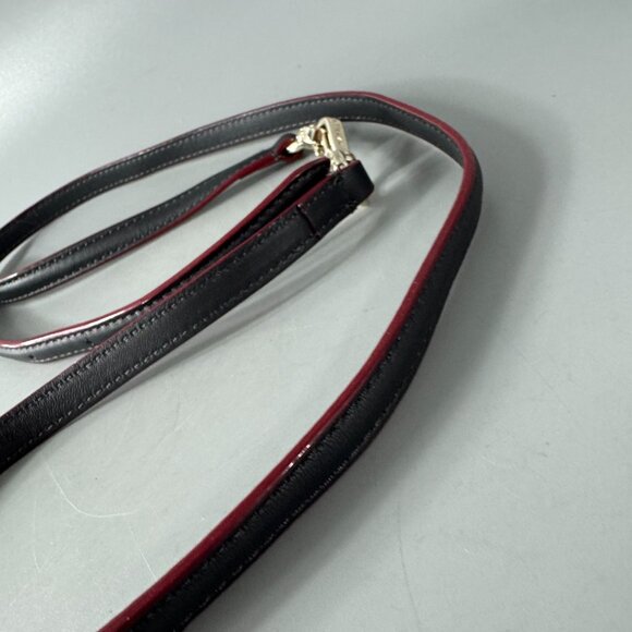 NWOT MZ Wallace Blue Leather Gold-tone Hardware Adjustable Strap - Picture 3 of 8